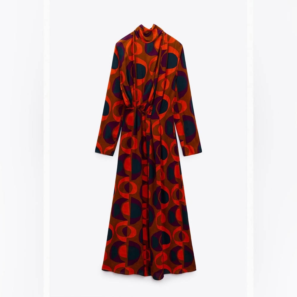 NWT Zara Printed Maxi Dress XL